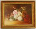 American School 19th Century Still Life with Mums