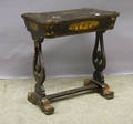 Chinese Export Giltdecorated Black Lacquer Sewing Table