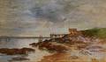 Alexander Theobaold Van Laer American 18571920 Beacon View with Pier