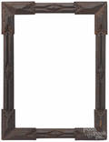 Tramp art carved frame
