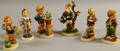 Six GoebelHummel Ceramic Figures and Groups