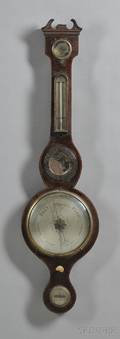 Mahogany Wheel Barometer by Ruse  MacDonald