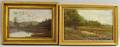 Two Framed Oil on Canvas Landscapes