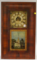 Daniel Pratt Mahogany Ogee Shelf Clock