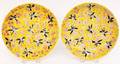 Pair of Chinese Bird  Cherry Blossom Plates