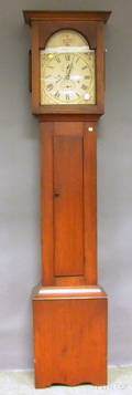 Silas Hoadley Pine Tall Clock