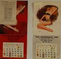 Two 1954 Marilyn Monroe Pinup Calendar Salesman Samples