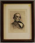 Walnut Framed 1909 Daniel Webster Portrait Print