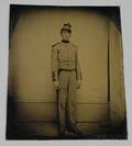 19th Century Tintype Portrait Photograph of a Uniformed US Soldier