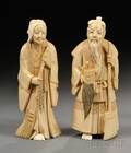 Pair of Ivory Carvings