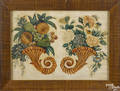 New England watercolor theorem of two cornucopias 19th c