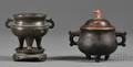 Two Bronze Censers