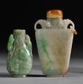 Two Jade Snuff Bottles
