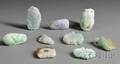 Nine Jadeite Pendants