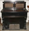 Walnut pump organ