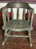 Childs spindleback rocking chair