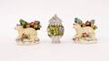 Group of Three Dresden Porcelain Items