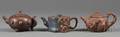 Three Yi Hsing Teapots