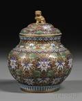Cloisonne Covered Jar
