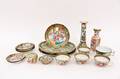 15 Pieces of Chinese Rose Medallion Porcelain