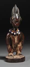 Yoruba Carved Wood Ibeji