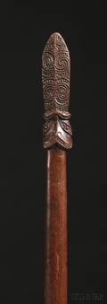 Maori Carved Wood Quarter Staff