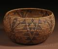 Washo Coiled Basketry Bowl
