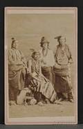 carte de visite by an Unknown Photographer of Kicopoos Indians of Larstam