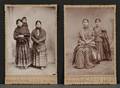 Two Cabinet Cards by Hudsons Gallery