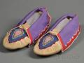 Delaware Beaded Hide Moccasins