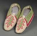 Delaware Beaded Hide Moccasins