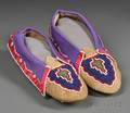 Delaware Beaded Hide Moccasins