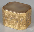 French gilt copper dresser box