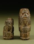 Two PreColumbian Carved Stone Figures