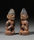 Two African Carved Wood Ibejis