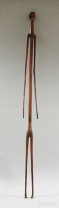 Nyamwezistyle Carved Wood Stylized Standing Female Figure