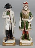 Two Scheibe Alsbach porcelain figures of Murat and Napoleon
