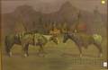 After Wayne Baize American b 1943 Ponies of the Nez Perce