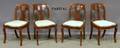 Set of Six Empire Mahogany Side Chairs with Upholstered Slip Seats