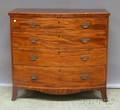 Federal Inlaid Mahogany Bowfront Bureau