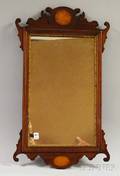 Chippendalestyle Inlaid Mahogany Mirror
