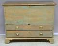 Greenpainted Pine Blanket Chest over Two Long Drawers