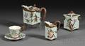Sixpiece Royal Worcester Aesthetic Movement Porcelain Tea Set