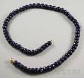 Faceted Sapphire Bead Necklace