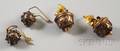 Two Pairs of Etruscan Revival Earrings