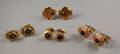 Four Pairs of 14kt Gold Cuff Links