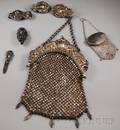 Art Nouveau Sterling Silver Mesh Purse