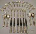 Twentyeight BakerManchester Roger Williams Sterling Silver Flatware Items