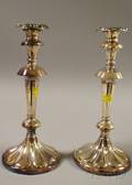 Pair of Silverplated Candlesticks