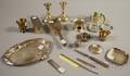 Group of Assorted Silver Tableware and Personal Items